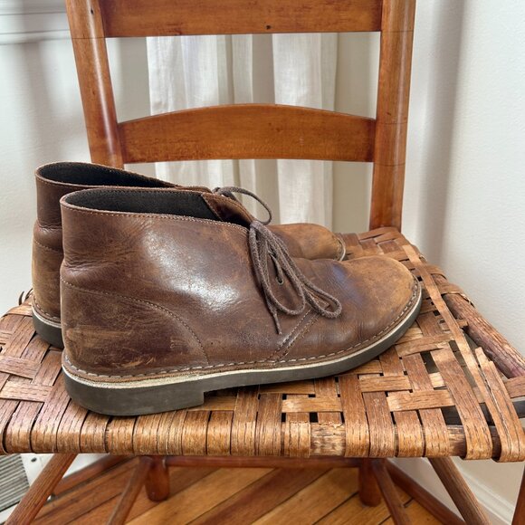 Clarks Brown Leather Desert Boot Men\'s Size US 11
